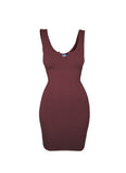 Solid Rib-Knit Bodycon Dress