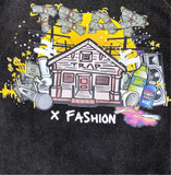 FASHION x TRAP DISTRESSED TEE BLK