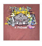 FASHION x TRAP DISTRESSED TEE DUST PINK