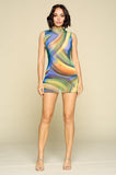 Swirl Mesh Dress