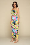 Porcha Color Wave Tube Dress